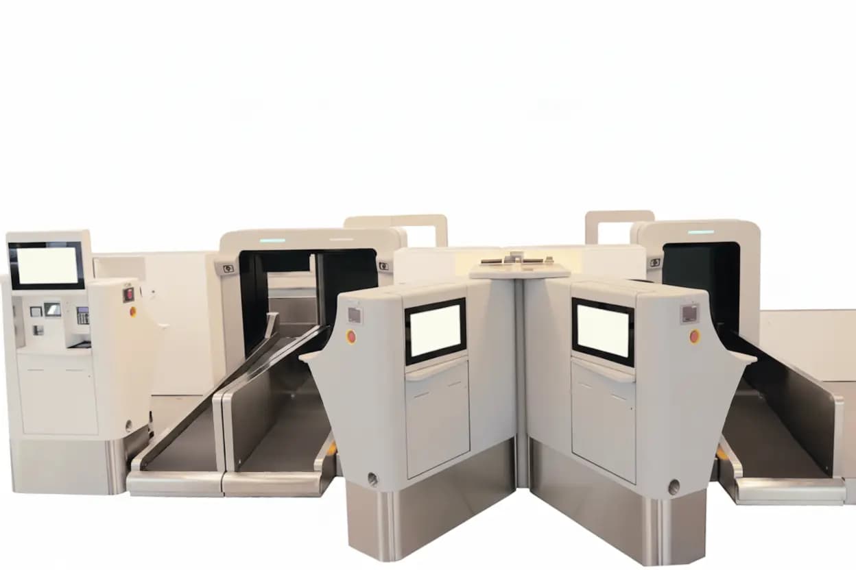 Self-service hybrid bag drop